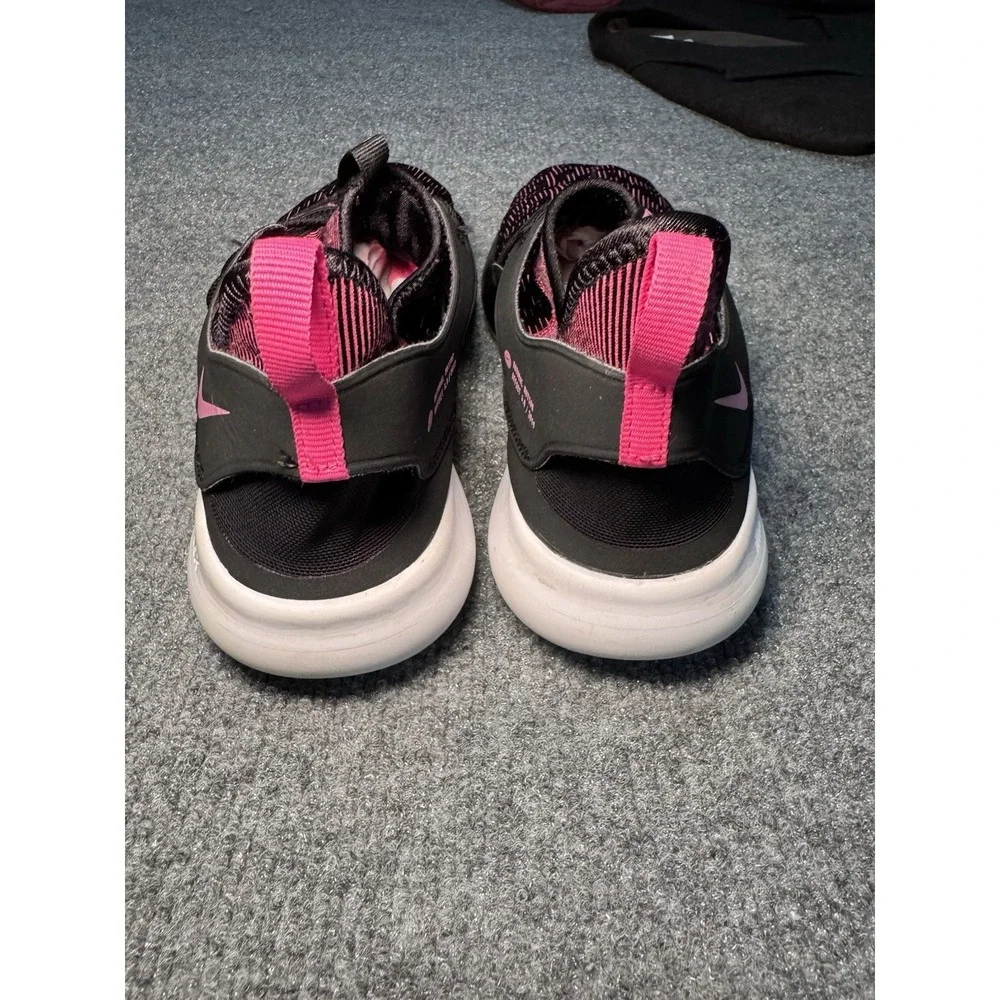 Nike Womens Flex Running Minimalist Shoe‎ Sz 11 Black Pink Boat Water